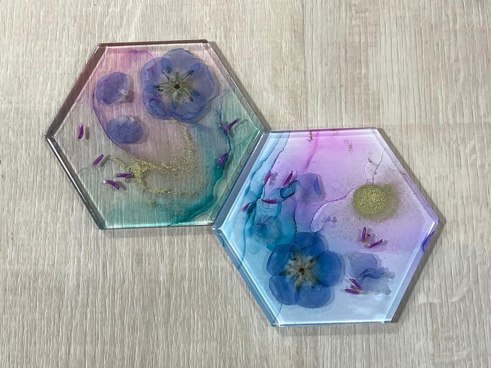 4月　都市緑化ホール　セルフ・ナチュラルクラフト　「ポプリのミニボトル」「アルコールインクでつくるプレート」など