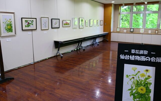 4/24（金）～5/27（水）　　　　　　　　　　　　　　　「草花賛歌」仙台植物画の会展示会